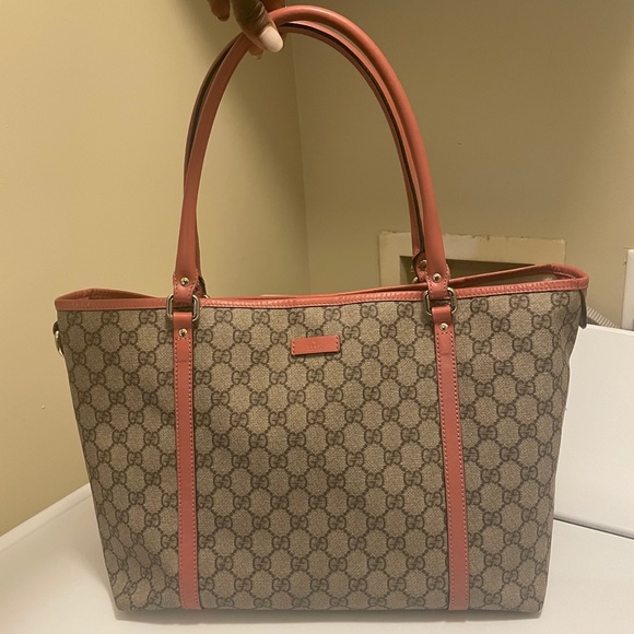 Gucci Gg Supreme Leather Trim Tote - Picture 2 of 15